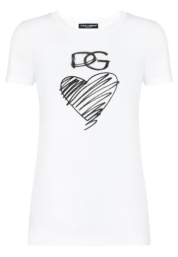 Dolce & Gabbana T-shirt con stampa - Bianco