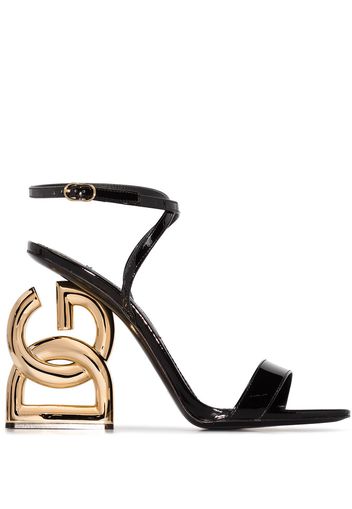 Dolce & Gabbana DG Pop Keira 105mm sandals - Nero