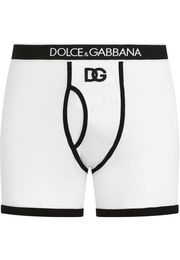 Dolce & Gabbana logo-waistband boxers - Bianco
