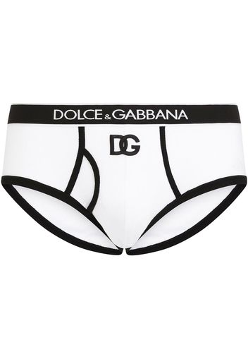 Dolce & Gabbana logo-waistband briefs - Bianco