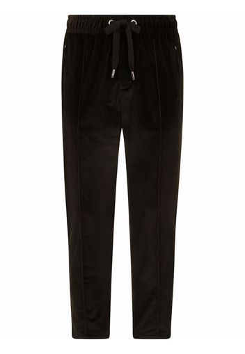 Dolce & Gabbana logo patch corduroy trousers - Grigio