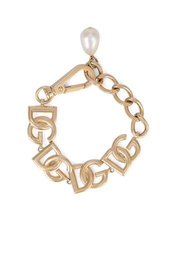 Dolce & Gabbana Bracciale con logo - Oro