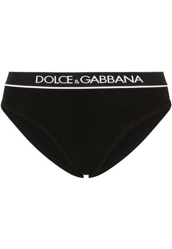 Dolce & Gabbana Slip con logo - Nero