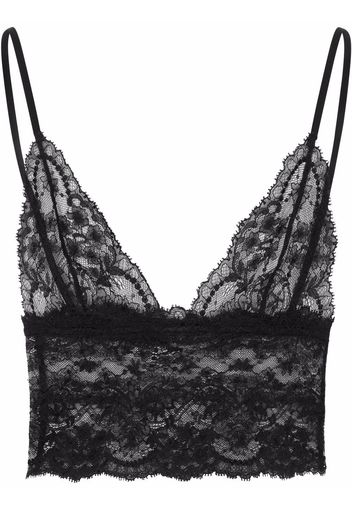 Dolce & Gabbana Reggiseno semi trasparente - Nero