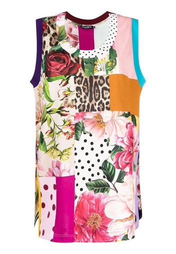 Dolce & Gabbana Top con pannelli a contrasto - Rosa