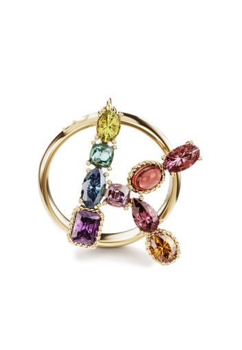 Dolce & Gabbana 18kt yellow gold Rainbow Alphabet K ring - Oro