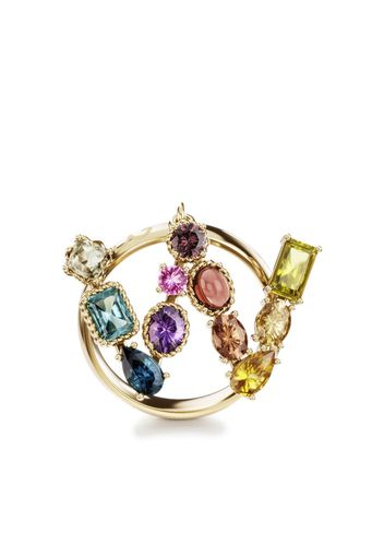 Dolce & Gabbana 18kt yellow gold Rainbow Alphabet W ring - Oro