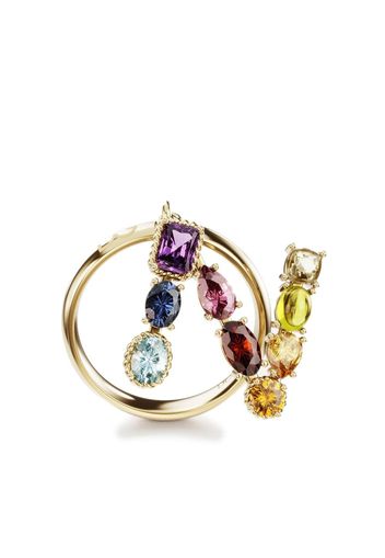 Dolce & Gabbana 18kt yellow gold Rainbow Alphabet N ring - Oro