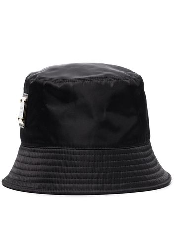 Dolce & Gabbana logo plaque bucket hat - Nero