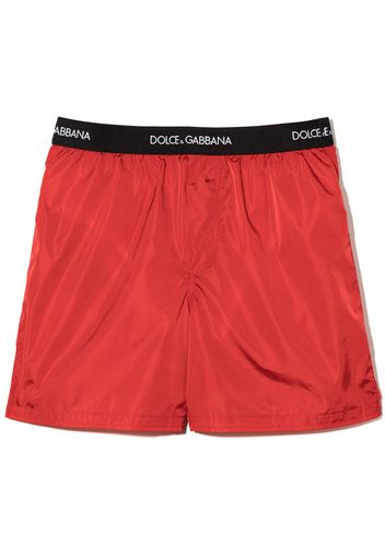 Dolce & Gabbana Kids DG BOY SWM SHRTS W LOG TP WSTBD - Rosso