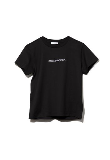 Dolce & Gabbana Kids DG BOY T SHRT SS W SML LOG - Nero