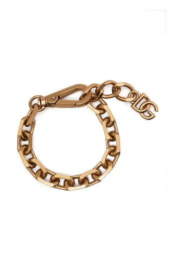 Dolce & Gabbana logo-plaque chain-link bracelet - Oro