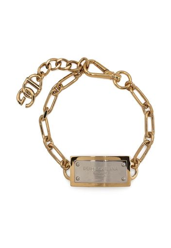 Dolce & Gabbana engraved chain-link bracelet - Oro