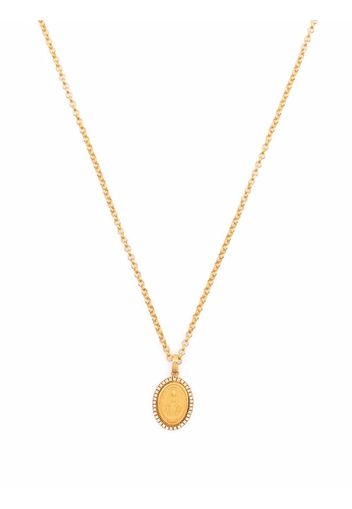 Dolce & Gabbana crystal saint pendant necklace - Oro