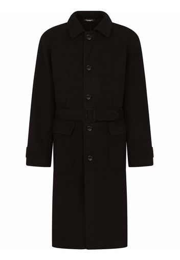 Dolce & Gabbana single-breasted belted coat - Nero