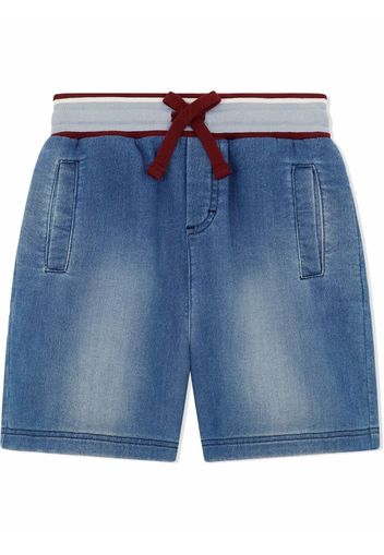 Dolce & Gabbana Kids Shorts denim con coulisse - Blu