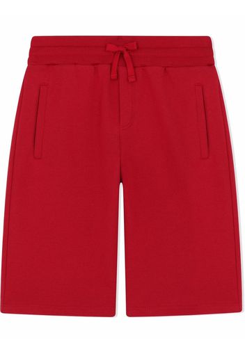 Dolce & Gabbana Kids Shorts con applicazione - Rosso