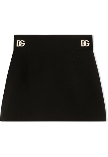 Dolce & Gabbana Kids Minigonna con applicazione - Nero