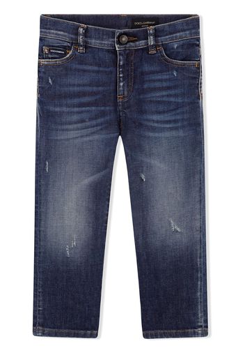 Dolce & Gabbana Kids Jeans dritti - Blu