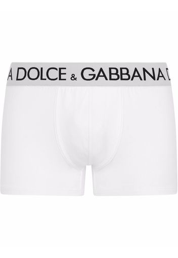 Dolce & Gabbana logo-waistband stretch briefs - Bianco