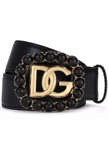 Dolce & Gabbana Cintura con fibbia DG - Nero