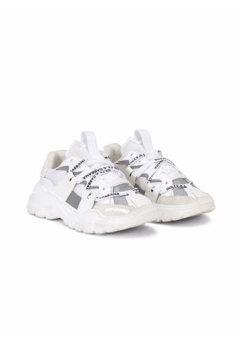 Dolce & Gabbana Kids Sneakers con logo - Bianco