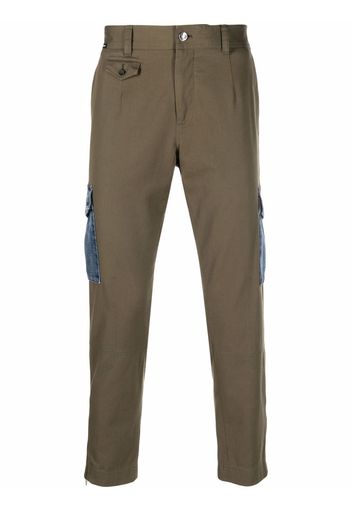 Dolce & Gabbana denim-pocket straight trousers - Verde