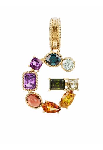 Dolce & Gabbana Rainbow Alphabet G 18kt yellow gold multi-stone pendant - Oro