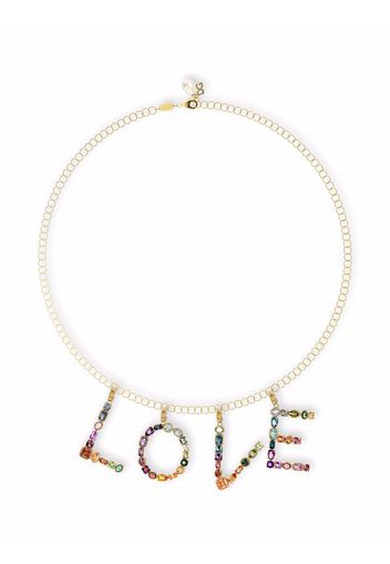 Dolce & Gabbana Pendente con pendente Rainbow Alphabet L in oro 18kt