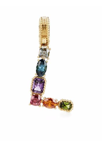 Dolce & Gabbana Pendente con pendente Rainbow Alphabet L in oro 18kt