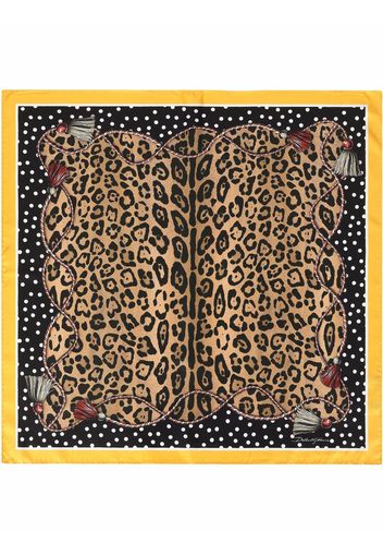 Dolce & Gabbana Foulard con stampa - Marrone