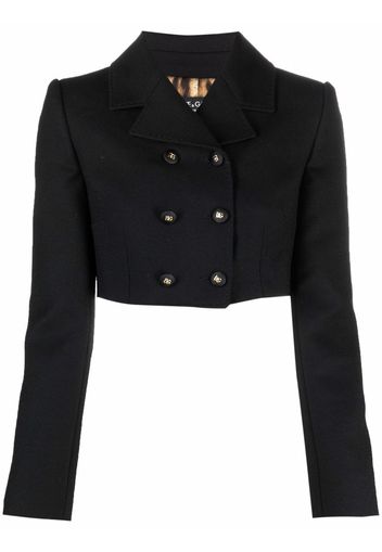 Dolce & Gabbana Giacca doppiopetto crop - Nero