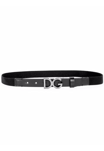 Dolce & Gabbana Kids logo-buckle belt - Nero