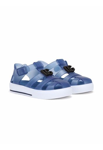 Dolce & Gabbana Kids Sandali con punta a gabbia - Blu