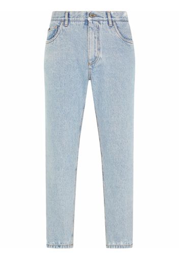 Dolce & Gabbana straight-leg cropped jeans - Blu