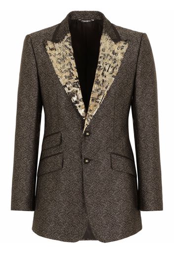 Dolce & Gabbana Lamé Jacquard Beat-fit jacket - Grigio