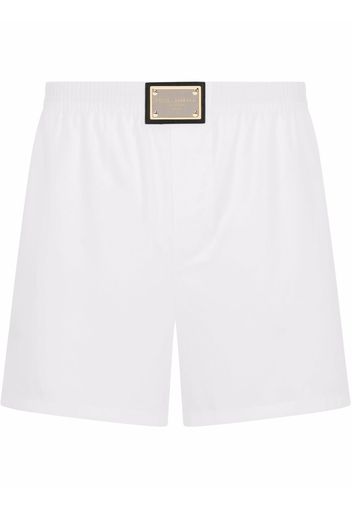 Dolce & Gabbana Boxer con applicazione - Bianco