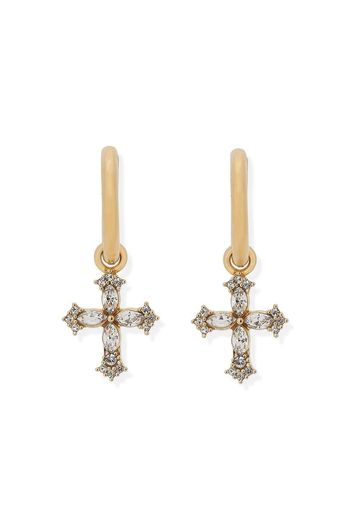 Dolce & Gabbana Orecchini con pendente in cristalli - Oro