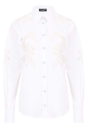 Dolce & Gabbana Camicia con inserti - Bianco