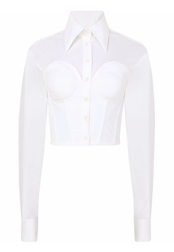 Dolce & Gabbana Camicia stile corsetto - Bianco