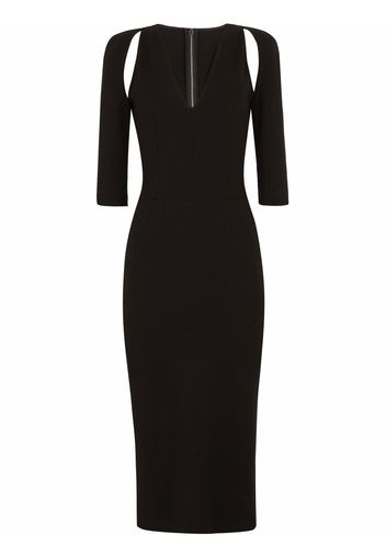 Dolce & Gabbana Abito midi con cut-out - Nero