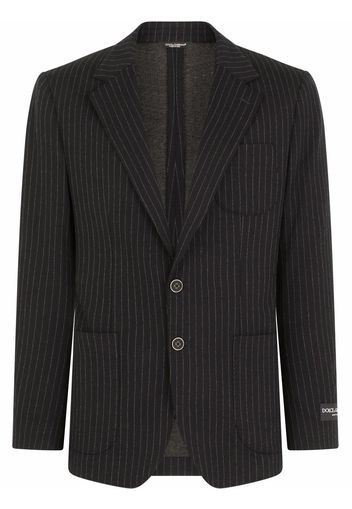 Dolce & Gabbana pinstripe single-breasted blazer - Nero