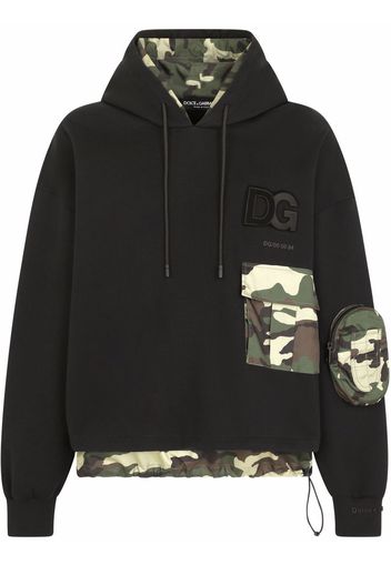 Dolce & Gabbana Felpa con stampa camouflage - Nero