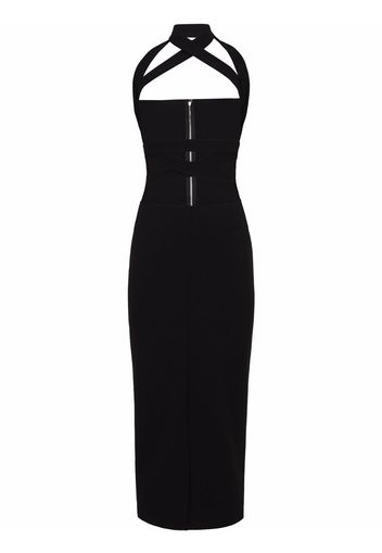 Dolce & Gabbana cut-out bustier midi dress - Nero