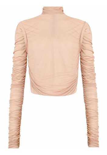 Dolce & Gabbana ruched roll-neck top - Toni neutri