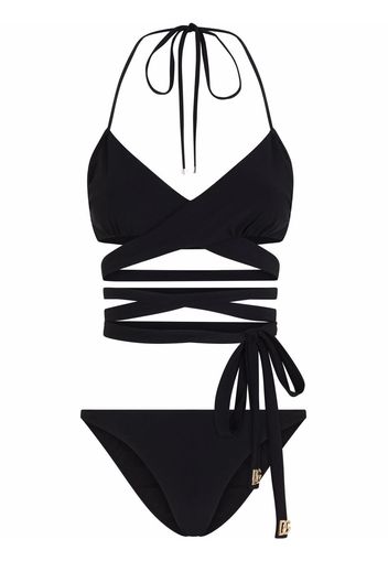 Dolce & Gabbana Bikini con nodo - Nero