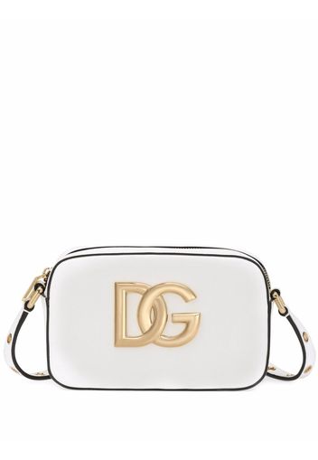 Dolce & Gabbana logo-plaque crossbody bag - Bianco