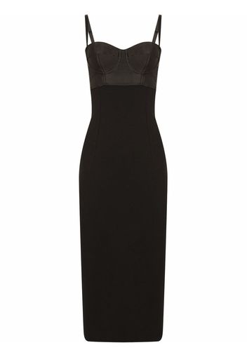 Dolce & Gabbana Abito midi con cut-out - Nero