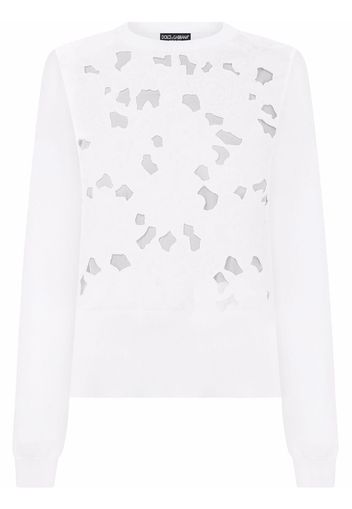 Dolce & Gabbana long-sleeve knitted top - Bianco