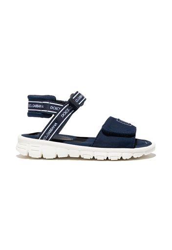 Dolce & Gabbana Kids Sandali con stampa - Blu